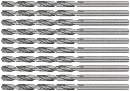 Сверло по металлу HSS полированные 3.0мм (уп.10шт) FIT 33730 фото 4