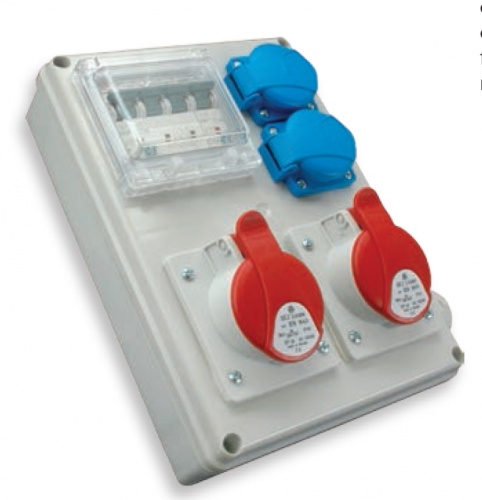 Распред. щит с разъемами EDS4 2-2/2-5 16/32 (Разъем 16A/5P-1,32A/5P-1, Schuko-2, АВ: C16/1-1, C16/3-1) | код 004483102 | ETI Распред. щит с разъемами EDS4 2-2/2-5 16/32 (Разъем 16A/5P-1,32A/5P-1, Schuko-2, АВ: C16/1-1, C16/3-1) | код 004483102 | ETI