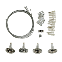 Комплект подвесов LP-КПТ на тросах для панели светодиодной ультратонкой IN HOME | код 4690612034133 | IN HOME