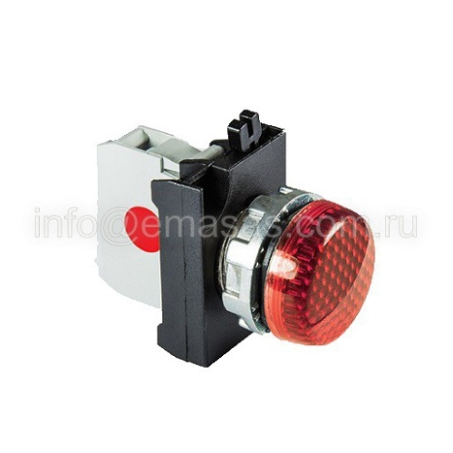Арматура сигнальная красная со светодиодом 100-250 В перем. тока | код CM0K0XK | EMAS