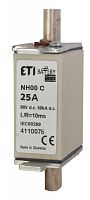 Предохранитель NH-000 Battery 25A 80V DC | код 004110076 | ETI