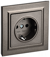 BRITE Роз. с з/к/ш 16А в сб. РСР14-1-0-БрТБ бр. IEK | код BR-R14-16-K45-F | IEK