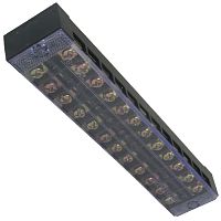 Клеммная колодка винтовая с крышкой RUICHI TB-2512, 24 контакта, М4, 25 А, 600 В, 10 AWG, 6 мм2, корпус пластик модифицированный | код 65279 | Ruichi