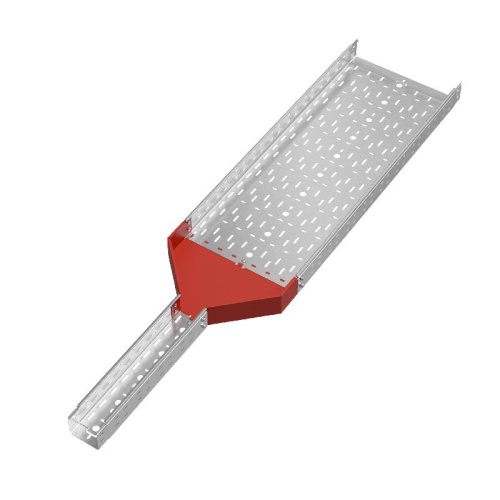 Переходник для лотка центральный 80х100-400 сталь 1мм "ПЛЮС" PDplus80-100-400-C КМ PL0788