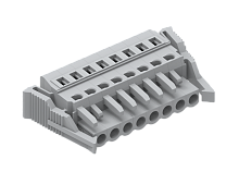 450118/050 Розетка каб. MCS с защелкой шаг 5.0мм, 18 конт., сер., шт | код 450118/050 | SUPU