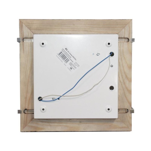 Светильник Полесье 300х300 НПБ 09-2х40-001 М94 белый корпус венге держатель хром ИУ | код 1005205889 | Элетех фото 4