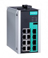 Коммутатор EDS-G512E-4GSFP Managed full Gigabit Ethernet switch with 8 10/100/1000BaseT(X) ports, and 4 100/1000Base SFP slots, t: -10/60 | код 00-06084873 | MOXA