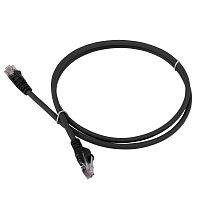 Патч-корд LANMASTER LSZH UTP кат.6, 2.0 м, черный | код LAN-PC45/U6-2.0-BK | LANMASTER