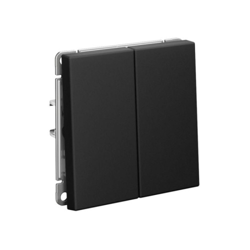 ARTGALLERY 2-клавишный ВЫКЛЮЧАТЕЛЬ КНОПОЧНЫЙ, 10АХ, механизм, быстрозажимные клеммы, КАРБОН | код GAL001017S | Systeme Electric фото 7