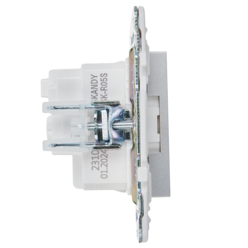 SKANDY Роз. с з/к без з/ш 16А SK-R05S сереб. IEK | код SK-R11-16-K23 | IEK фото 2