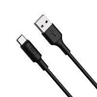 Кабель USB 2.0 hoco X25, AM/Type-C, черный, 1м | код 6957531080145 | Hoco