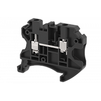 Клемма проходная винтовая 4 мм2, на 2 подключения, черная TQ4-BLACK | код 1203010005 | Elmex