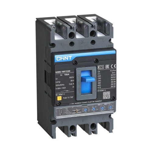 Выключатель автоматический 3п 160А 36кА NXMS-160SF с электрон. расцеп. (R) | код. 264748 | CHINT Выключатель автоматический 3п 160А 36кА NXMS-160SF с электрон. расцеп. (R) | код. 264748 | CHINT