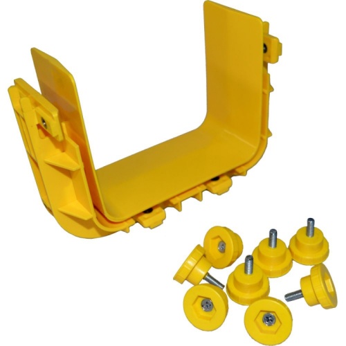 Соединитель оптического лотка 120 мм, желтый | код LAN-OT120-CN | LANMASTER