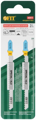 Полотно пометаллу полимерным и эпоксиднымматериалам HSS фрезерованн. зубья 100/74/3мм (T227D) (уп.2шт) FIT 40977 фото 2 Полотно пометаллу полимерным и эпоксиднымматериалам HSS фрезерованн. зубья 100/74/3мм (T227D) (уп.2шт) FIT 40977 фото 2