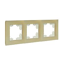 Афина рамка стеклянная трехместная универсальная, золото (еврослот) | код 2292 | Universal