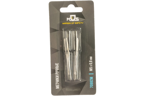 Метчики ручные, комплект 2 шт М5 х 0.8 мм | код 70882М | FIT