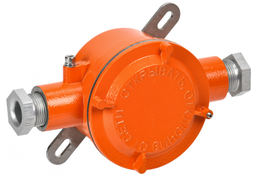 Коробка взрывозащищенная ВРК-21-24-1-d с 2 вводами IEK | код VRK11-34-2-24-D | IEK