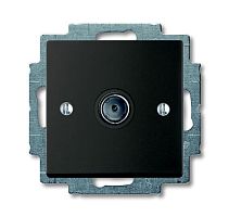 Basic 55 - Розетка TV простая 5000MHz (шато-черный, блистер) | код 1724-0-4313-00.00-02.01-01.00 | ABB