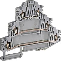 Клемма пружинная трехуровневая ЕSP3-HLD.2 (2,5 мм2, 3-уровн., серая) | код 003903186 | ETI