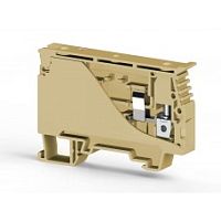 351 710, Клеммник с держ. предохр. (6,3х32) с индикацией 24VDC на DIN-рейку, 6 мм.кв. (бежевый), ASK 4LD (24 VAC) | код 0.0.0.3.51710 | KLEMSAN