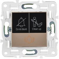 Кнопка звонка SKANDY 10А SK-V17Sa для отелей с индикацией песочн. IEK SK-V14-2-10-K98