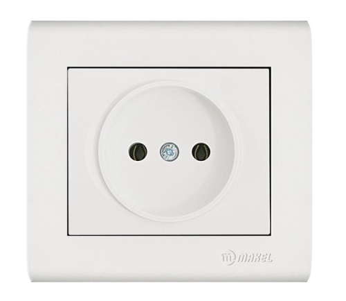 MANOLYA Розетка скрытая установка, без заземляющего контакта | код 41001022 | Makel