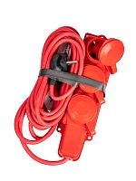 Удлинитель на каучуковой колодке 3х5м 16А IP44 250В 4кВт каучук КГ 3х2.5 красн. УХз16 Россия КОСМОС YKsm5m-3g(16A)KG-R