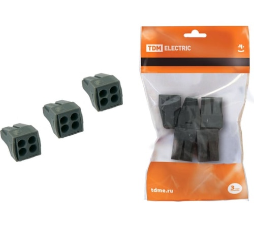 Строительно-монтажная клемма КБМ-773-304 (2,5мм2) (5 шт/упак) TDM | код SQ0517-0012 | TDM