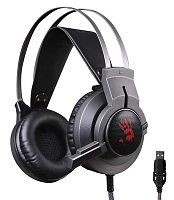 Наушники с микрофоном A4Tech Bloody G437 черный 1.8м мониторные оголовье (G437) | код 1023968 | A4TECH