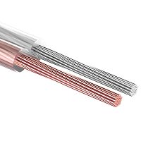 Кабель акустический REXANT 2х4,00 мм кв, прозрачный SILICON, бухта 100 м | код 01-6309 | REXANT