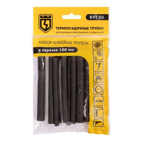 Набор термоусадочных трубок Гермокомплект 3/1 | код 89786 | КВТ Набор термоусадочных трубок Гермокомплект 3/1 | код 89786 | КВТ