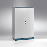 Щит EMOX моноблочный 2000x1200x400мм (ВхШхГ) с монтажной панелью, RAL7035, IP55 | код EMOX-122004PR | ETA