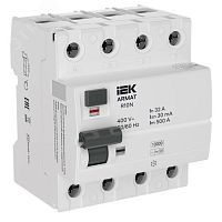 ARMAT ВДТ R10N 4P 32А 30мА тип B IEK | код AR-R10N-4-032B030 | IEK