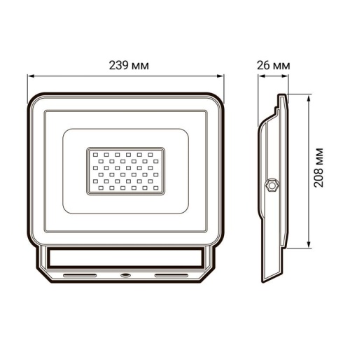 Прожектор светодиодный ДО-100Вт 6500К 8000Лм IP65 ФАZА | код 5033641 | JazzWay фото 5