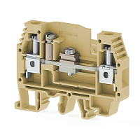 375 701, Клеммник измерительный с 1-м тест.разъемом, 6мм.кв., (бежевый), WGL | код 0.0.0.3.75701 | KLEMSAN