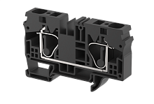 Клемма проходная пружинная 16 мм2, на 2 подключения, черная SQ16-BLACK | код 2106010005 | Elmex