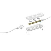 Удлинитель 3х5м без зазeмл. 10А IP20 U-3-5m ПВС 2х1 ЭРА Б0028356