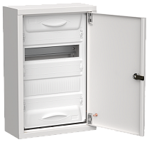 TITAN 5 Корпус мет. ЩРн-24 (1х24) 460х310х140 IP31 бел IEK | код TI5-50-N-024-31 | IEK