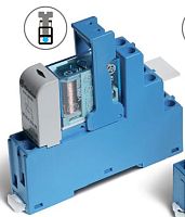 Интерфейсный модуль (сборка 40.62.7.024.0000 + 99.02.9.024.99 + 95.05SPA), электромеханическое реле, 2CO 10A, контакты AgNi, питание 24В DC (чувствит.), категория защиты IP20, винтовые клеммы, пластиковая клипса, LED + диод, упаковка 1шт. | код 4862