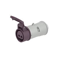 Розетка кабельная CS IP44 32A 2P 25В | код CS024-032-02 | DKC