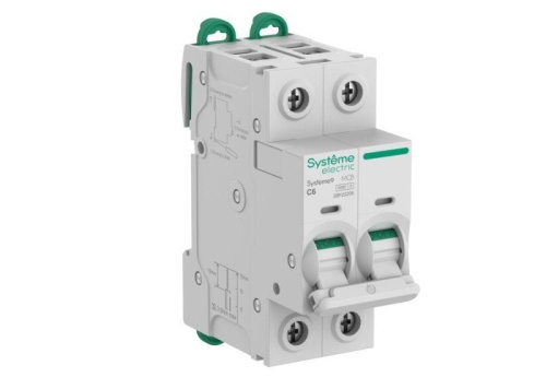 Автоматический выключатель (АВ) C 6A 2P 6kA 400В Systeme9 | код S9F22206 | Systeme Electric