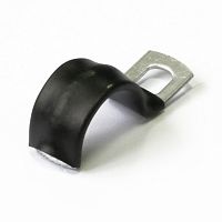 Скоба металлическая однолапковая с полимерным покрытием СМО-П d14-15 мм (100шт/1000шт уп/кор) Промрукав | код PR08.6006 | ПРОМРУКАВ