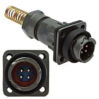 Разъём быстроразъёмный SZC FQ14-4pin ZPJ-8 4-х контактный | код 107066 | SZC