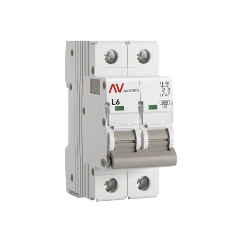 Выключатель автоматический AV-10 2P 6A (L) 10kA EKF AVERES | код mcb10-2-06L-av | EKF Выключатель автоматический AV-10 2P 6A (L) 10kA EKF AVERES | код mcb10-2-06L-av | EKF