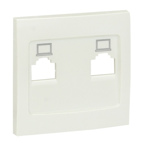Валенсия лицевая панель розетки RJ-45 2-местная жемчуг PROxima | код ESK02-L-035-50 | EKF Валенсия лицевая панель розетки RJ-45 2-местная жемчуг PROxima | код ESK02-L-035-50 | EKF