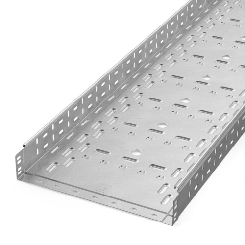 Лоток перфорированный Стандарт INOX (AISI 304) 400х80х3000 (1,0 мм) (3 м/уп) Промрукав | код PR16.2342 | ПРОМРУКАВ