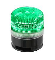 Светосигнальный маячок, d=52мм, L=58мм, многоцветный светодиод (постоянное/мигающее), зуммер, цвет: красный, желтый, зеленый, 220VAC, IP54, кабель 0,5м | код SL52B-220-RYG | INNOCONT