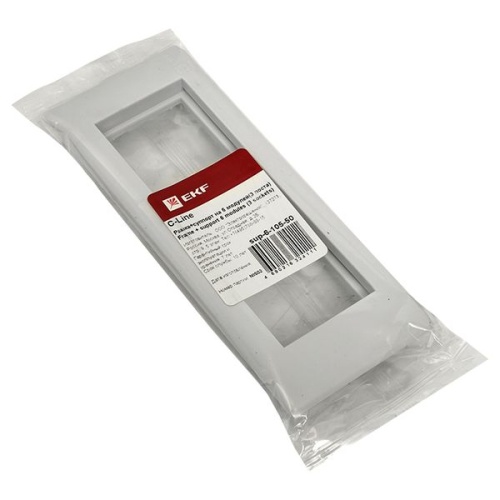 Рамка+суппорт 6 модулей (3 поста) для парапетного кабельного канала C-Line | код sup-6-105-50 | EKF фото 3