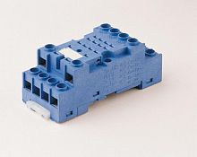 Розетка с винт. клеммами (под шайбу) для реле 55.32 таймера 85.02 модули 99.01 в комплекте металлич. клипса 094.71 син. | код 9472SMA | FINDER